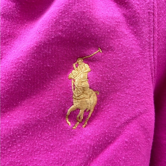 Pink full-zip Polo Ralph Lauren girls hoodie size 6 - Picture 3 of 5